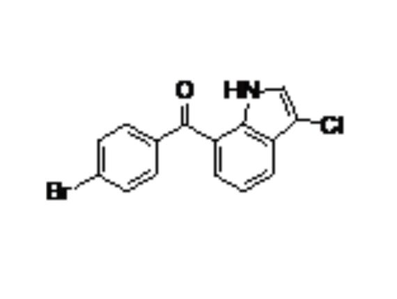 3-Chloro-7-(4-Bromobenzoyl) indole